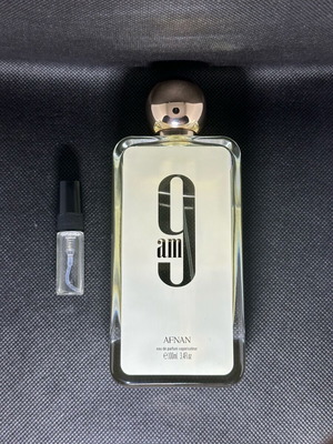Afnan 9 AM Eau de Parfum decant authentic fragrance 3 ml