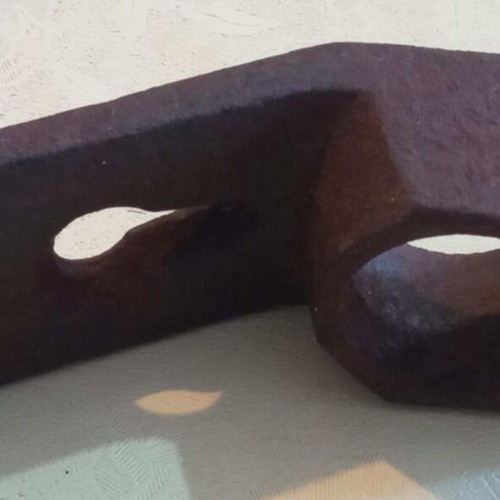 Handmade forged old adze used with master mark (X)