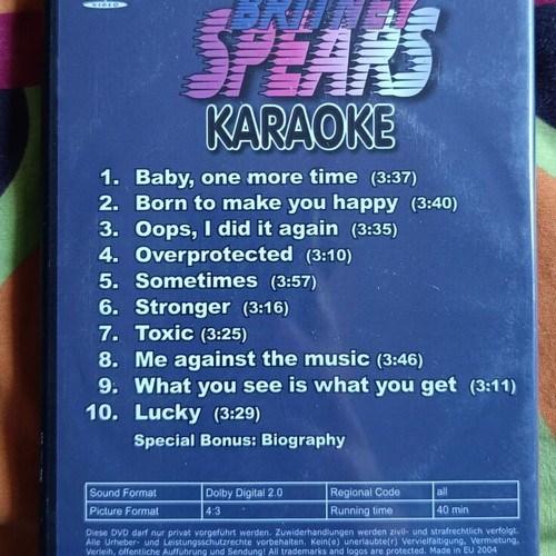 Britney Spears Karaoke DVD used, German edition 2004