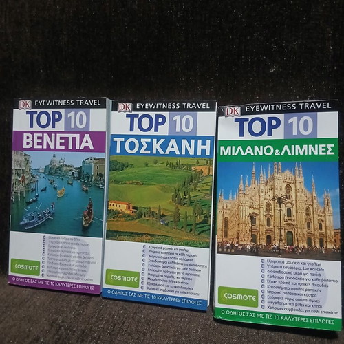 Travel guides new, set of 3: Venice, Tuscany, Milan and Lakes