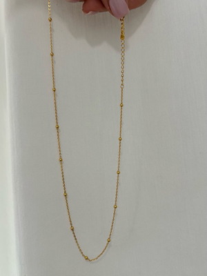 Chain necklace new, 925 silver in gold color