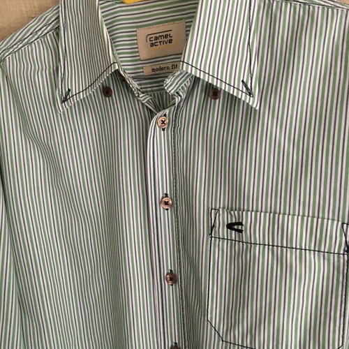 Camel Active striped shirt size L like new, 100% cotton