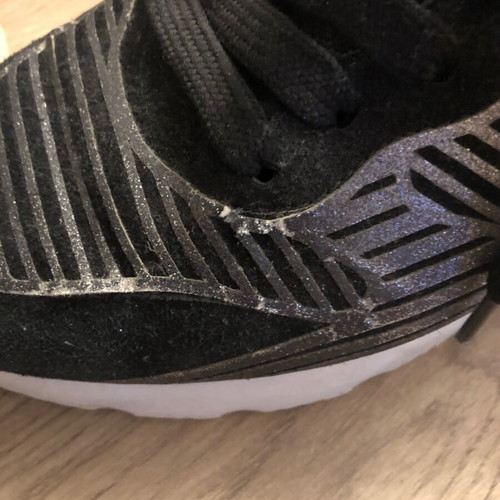 Hogan sneakers used, black, sizes 40-41, repaired decorative details