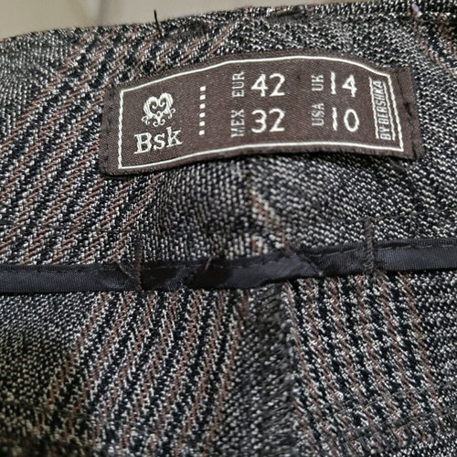 Bershka women's checked flared pants like new size 42