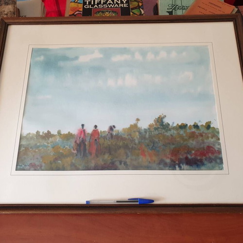 Painting by Vasilis Mavrogiannis used with minor frame damage