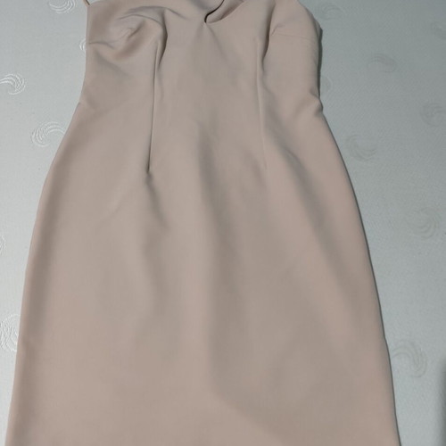 Lynne dress No 42 nude pencil one-shoulder like new
