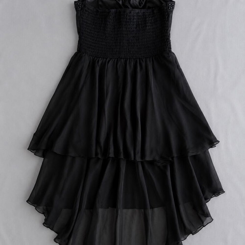 Vintage black strapless dress small like new