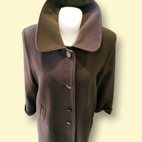 Marielle wool coat like new, brown, size 52