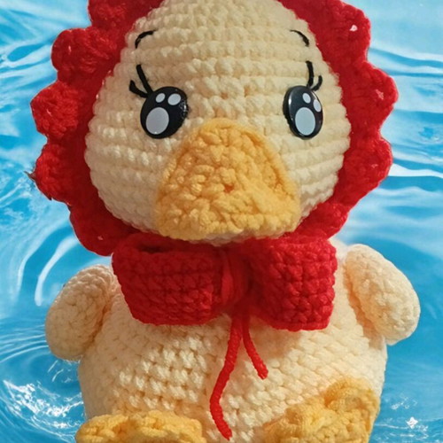 Handmade knitted duck new
