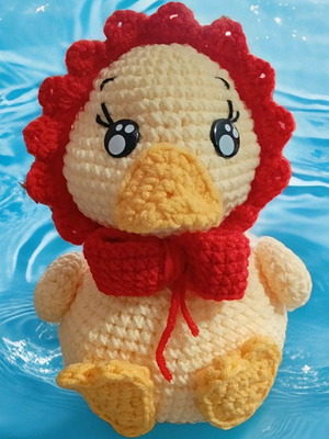 Handmade knitted duck new