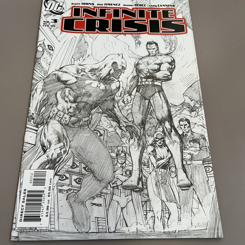Infinite Crisis sketch variant covers, issues 3-6