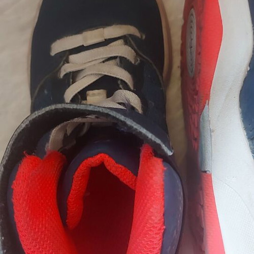 Boys' Tarmak Athletic Shoes size 26 used, blue and pink