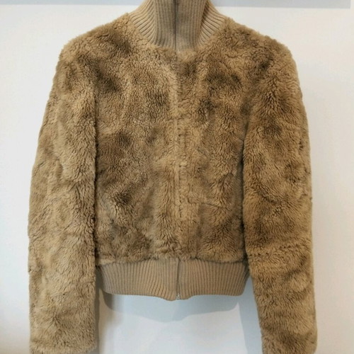 Cookai France γυναικείο γούνινο blazer σαν καινούργιο, καμηλό, μέγεθος S