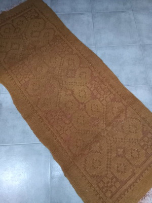 Handmade loom-woven rug like new, set of 3 pieces