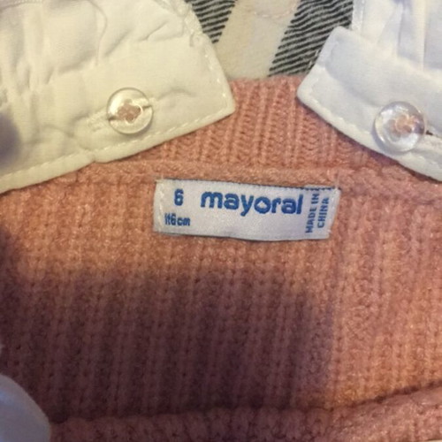 Mayoral sweater for girls like new, pink, size 116 cm