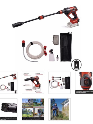 Einhell Hypresso 18/24-1 18V cordless pressure washer 24bar