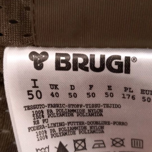 Brugi jacket like new, thin waterproof windbreaker khaki with hood size L