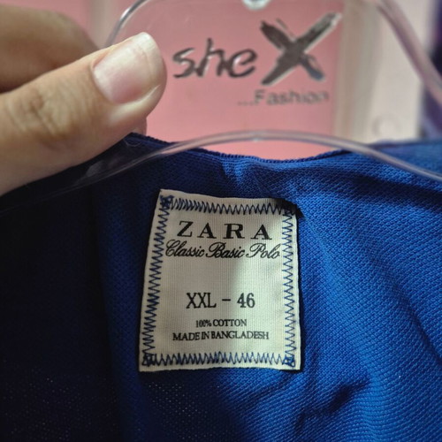 Zara men's shirt XXL used, blue
