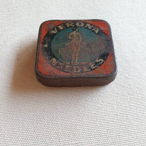 Verona phonograph needle box used