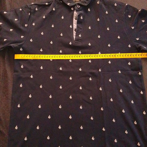 Zara men's short-sleeve shirt small, like new, dark blue