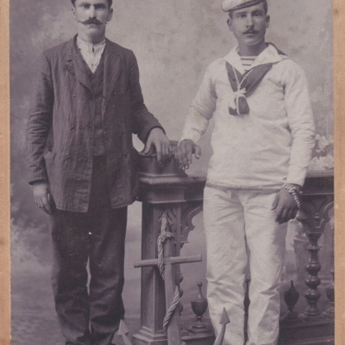 Old photo with sailor Gaziadis Piraeus