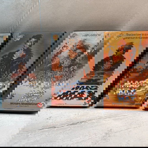 Mad Max VHS Trilogy like new, English editions without subtitles