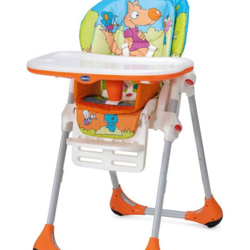 Chicco Polly 2 in 1 Baby Highchair like new, blue color