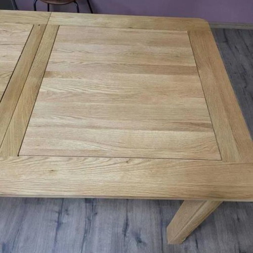 Wooden extendable dining table new, 100% solid oak for 6-8 people