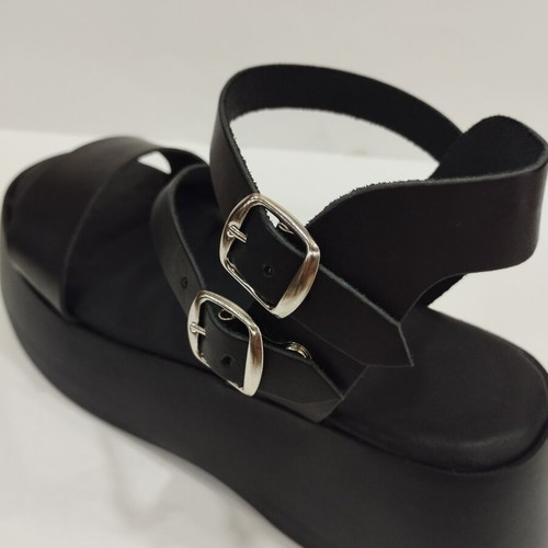Leather Flatform Sandals for Women New, Handmade Greek Craft