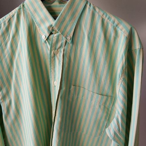 Vintage Satellite men's shirt M-L striped 100% cotton, like new