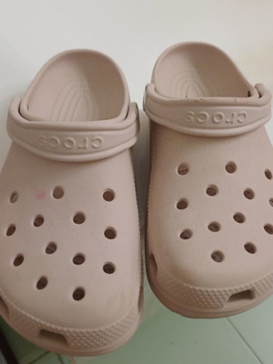 Crocs women's slippers like new, pink/beige, size 38