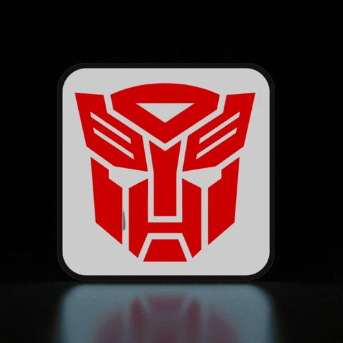 Autobot 3D Printed Lightbox with LED lighting new