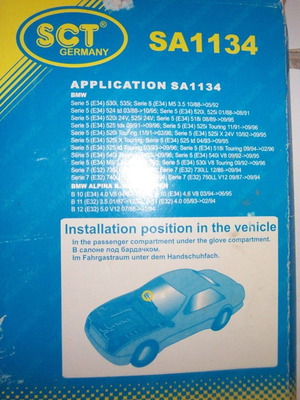 BMW E32 - E34 cabin filter SCT SA 1134 new, German quality