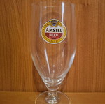 Amstel комплект от 5 стъклени чаши за бира като нови