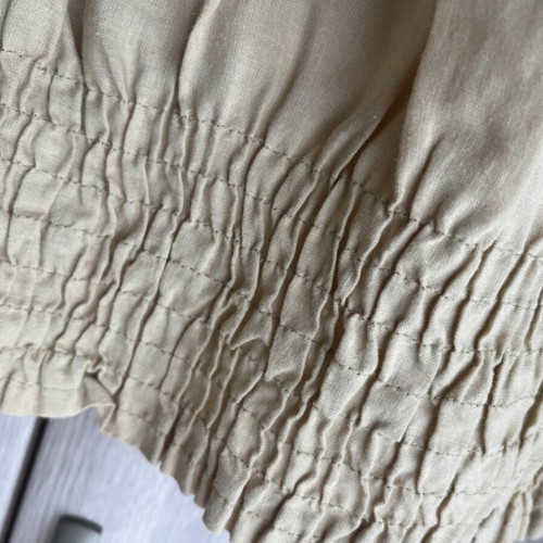Benetton linen shirt small like new, beige
