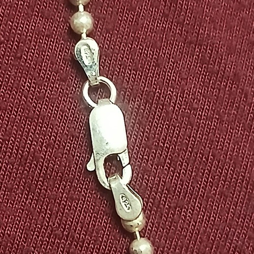 Vintage silver pendant with chain, double-sided, dolphins, 50cm chain
