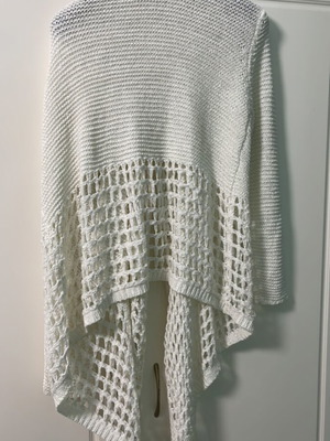 Women's knitted cardigan Place du Jour, size S-M, white