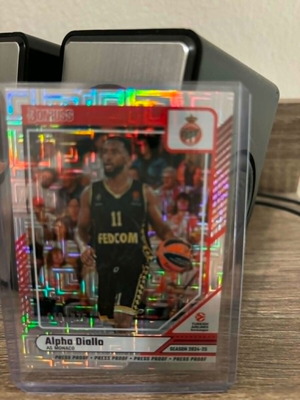 Alpha Diallo Monaco Donruss Press Proof cards like new