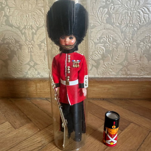 English Guard Doll and Matchbox New, Collectible