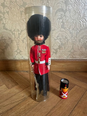English Guard Doll and Matchbox New, Collectible