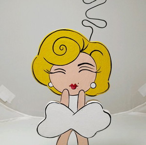 Χειροποίητη φιγούρα Marilyn Monroe/Μέριλιν Μονρόε