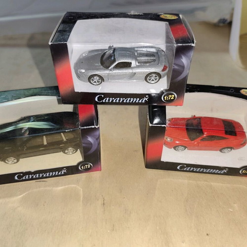 Set of 3 Porsche toy cars 1:72 scale new sealed