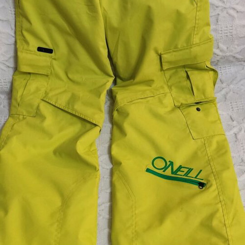 O'Neill Ski Pants Kids Like New, Yellow and Green