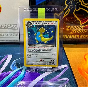 Pokemon card Dark dragonite rocket holographic+swirl