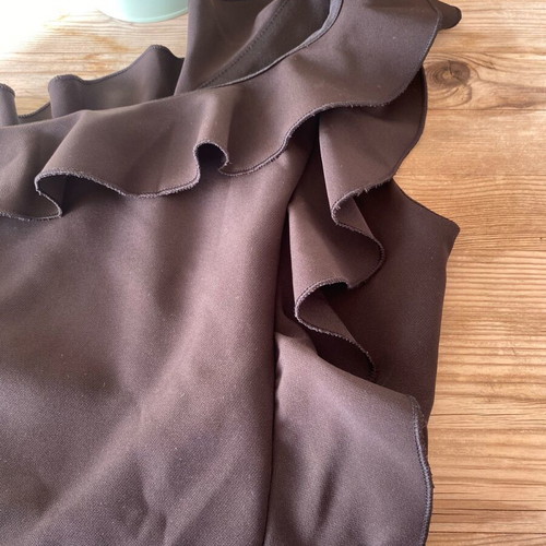 Black short one-shoulder dress Paranoia like new, size S