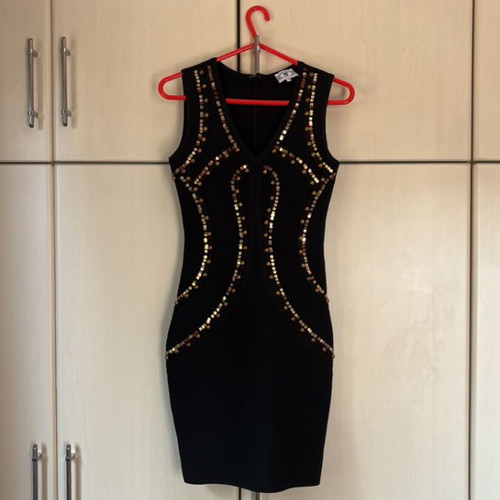 NJ Couture women's dress size XS black like new