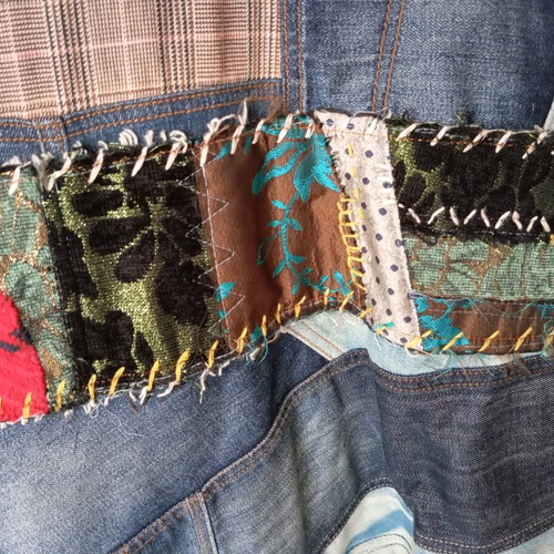 Desigual denim coat like new, multicolor, size M