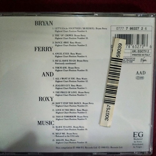 Bryan Ferry CD like new, Let's Get Together and more