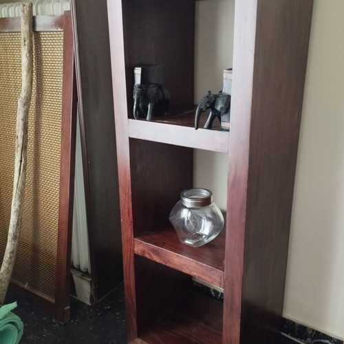 Ethnic Boho Solid Wood Shelves Like New, Set of 2