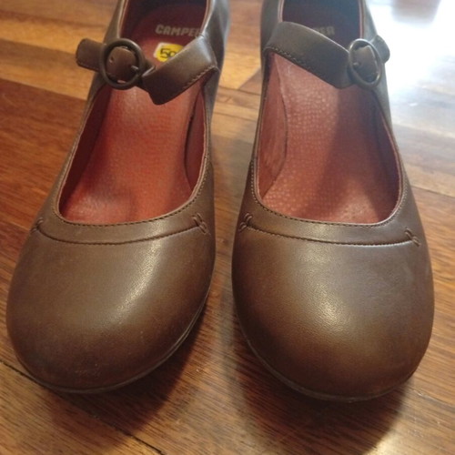 Camper pumps like new, brown, size 39.5